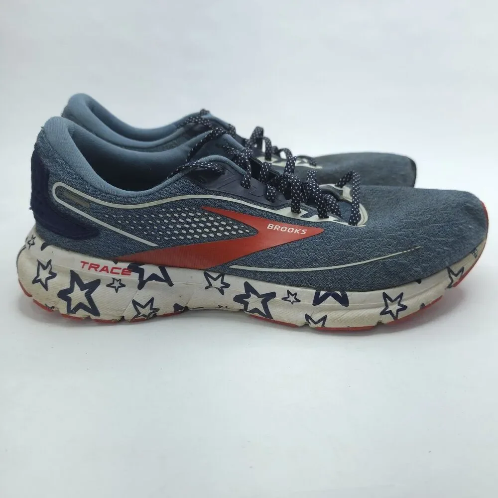 Brooks Trace 2 Red White Blue USA Peacoat Mens Size 10 1103881d174
